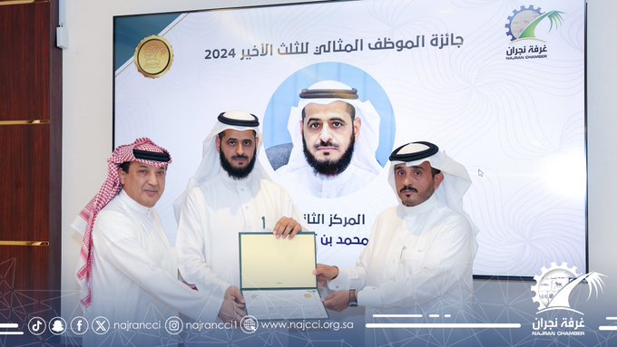 تكريم الموظف المثالي المركز الثاني 