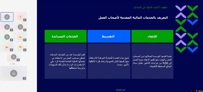 ورشة عمل عن بُعد بعنوان” تخفيف الأعباء المالية لأصحاب العمل “